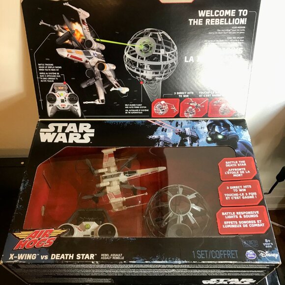 Star Wars Air Hogs X-Wing Vs Death Star Game Toy Disney New Sealed - Picture 2 of 6